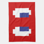 8-bits Pixel Manga Eyes Theedoek (Verticaal)