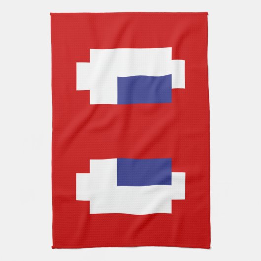 8-bits Pixel Manga Eyes Theedoek (Verticaal)