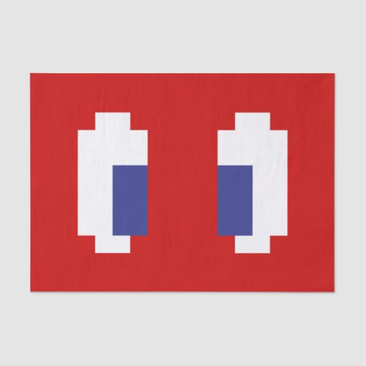 8-bits Pixel Manga Eyes Tissuepapier (Voorkant)