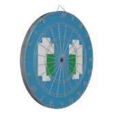 8-bits Pixel Manga Green Eyes Dartbord (Voorkant Links)