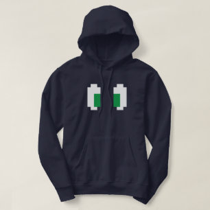 8-bits Pixel Manga Green Eyes Hoodie