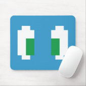 8-bits Pixel Manga Green Eyes Muismat (Met muis)