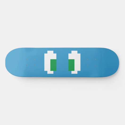 8-bits Pixel Manga Green Eyes Persoonlijk Skateboard (Horizontaal)