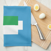 8-bits Pixel Manga Green Eyes Theedoek (Quarter Fold)