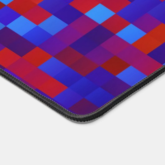 8-bits Pixel Pattern Abstracte Cool Geeky Blue Red Bureaumat (Hoek)