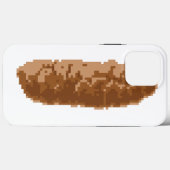 8-bits Pixel Poop Case-Mate iPhone Case (Achterkant (horizontaal))