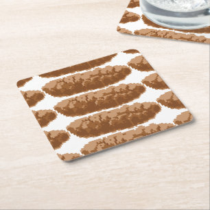 8-bits Pixel Poop Kartonnen Onderzetters