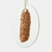 8-bits Pixel Poop Keramisch Ornament (Links)