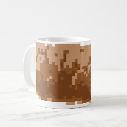 8-bits Pixel Poop Koffiemok (Voorkant links)