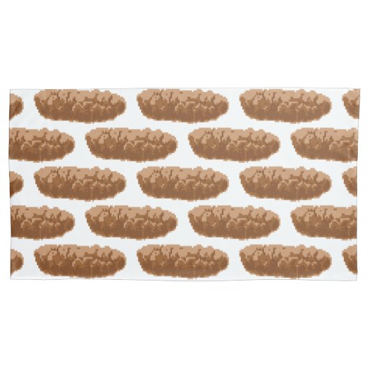 8-bits Pixel Poop Kussensloop (Voorkant-Links)