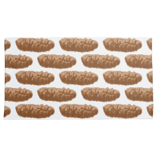 8-bits Pixel Poop Kussensloop (Voorkant-Rechts)