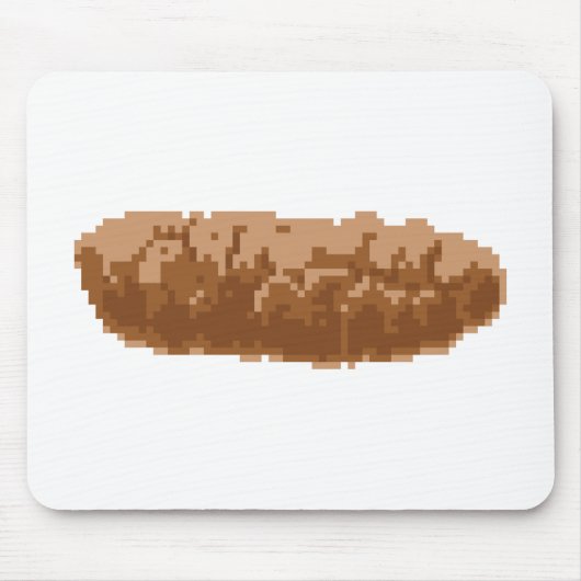 8-bits Pixel Poop Muismat (Voorkant)