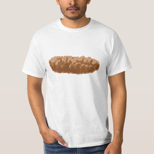 8-bits Pixel Poop T-shirt (Voorkant)