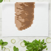 8-bits Pixel Poop Theedoek (Gevouwen)