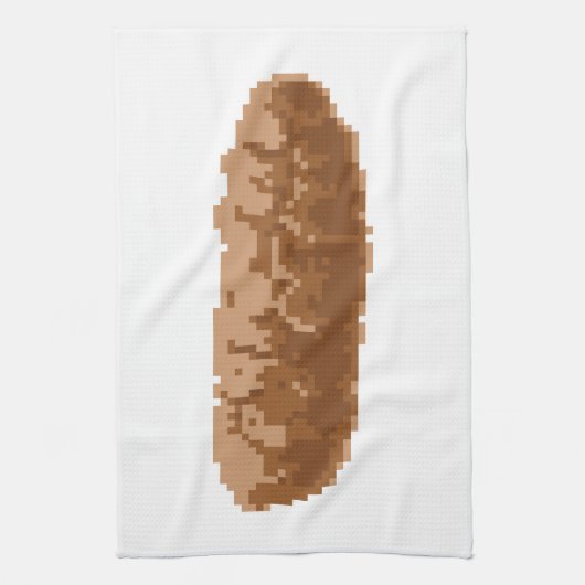 8-bits Pixel Poop Theedoek (Verticaal)
