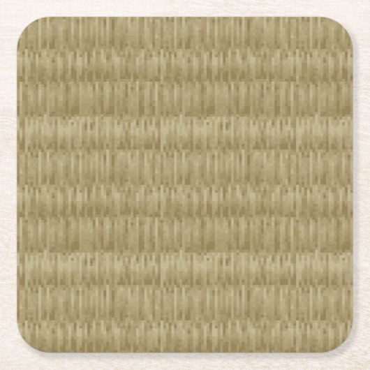 8-bits Pixel Tatami Mat 畳 Kartonnen Onderzetters (Voorkant)