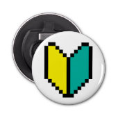 8-bits Pixel Wakaba/Shoshinsha Mark Button Flesopener (Voorkant)