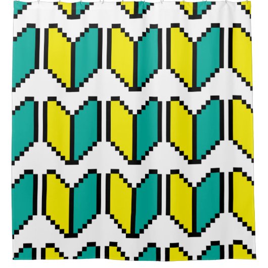 8-bits Pixel Wakaba/Shoshinsha Mark Douchegordijn (Voorkant)