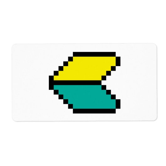 8-bits Pixel Wakaba/Shoshinsha Mark Etiket (Voorkant)