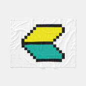8-bits Pixel Wakaba/Shoshinsha Mark Fleece Deken (Voorkant (Horizontaal))