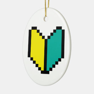 8-bits Pixel Wakaba/Shoshinsha Mark Keramisch Ornament