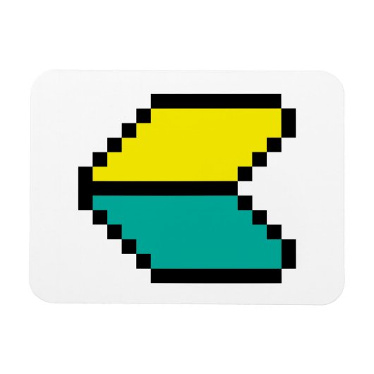 8-bits Pixel Wakaba/Shoshinsha Mark Magneet (Horizontaal)