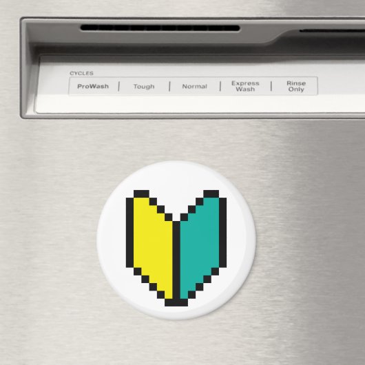 8-bits Pixel Wakaba/Shoshinsha Mark Magneet (Insitu (Vaatwasser))