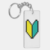 8-bits Pixel Wakaba/Shoshinsha Mark Sleutelhanger (Voorkant Links)