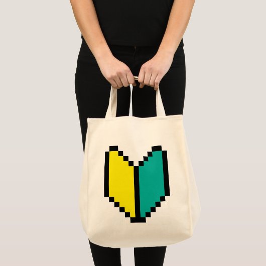 8-bits Pixel Wakaba/Shoshinsha Mark Tote Bag (Voorkant (product))