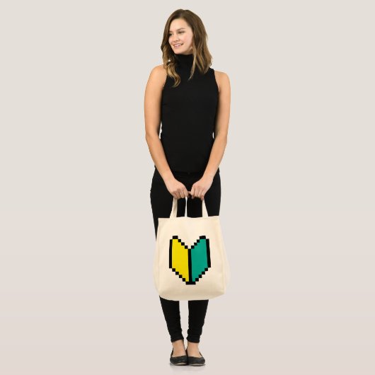 8-bits Pixel Wakaba/Shoshinsha Mark Tote Bag (Voorkant (model))