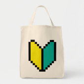 8-bits Pixel Wakaba/Shoshinsha Mark Tote Bag (Voorkant)