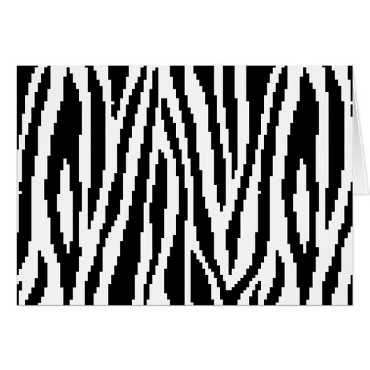 8-bits Pixel Zebra Print Design Patroon (Voorkant Horizontaal)