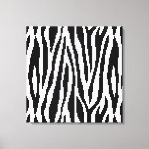 8-bits Pixel Zebra Print Design Patroon
