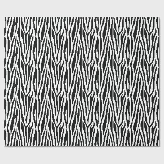 8-bits Pixel Zebra Print Design Patroon Cadeaupapier (Vlak)