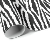 8-bits Pixel Zebra Print Design Patroon Cadeaupapier (Rol Hoek)