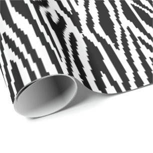 8-bits Pixel Zebra Print Design Patroon Cadeaupapier
