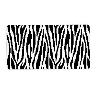 8-bits Pixel Zebra Print Design Patroon Etiket