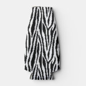 8-bits Pixel Zebra Print Design Patroon Flesjeskoeler (Voorkant)