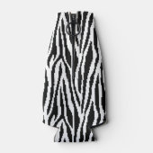 8-bits Pixel Zebra Print Design Patroon Flesjeskoeler (Achterkant)