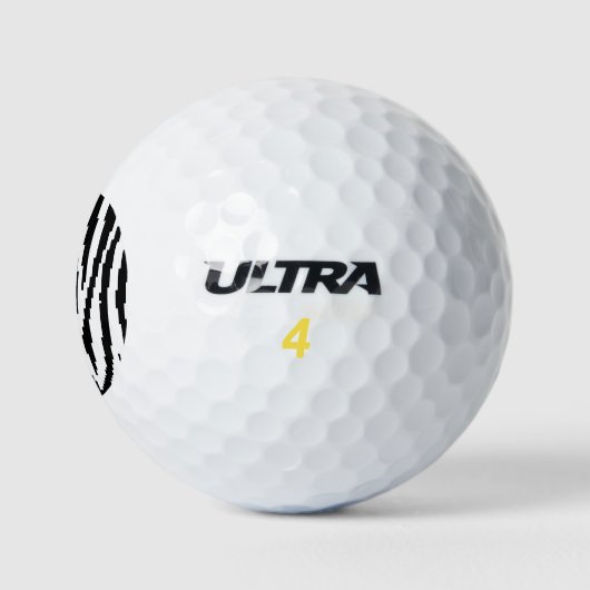 8-bits Pixel Zebra Print Design Patroon Golfballen (Logo)