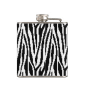 8-bits Pixel Zebra Print Design Patroon Heupfles (Achterkant)