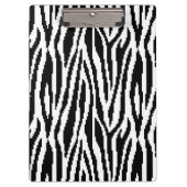 8-bits Pixel Zebra Print Design Patroon Klembord (Voorkant)