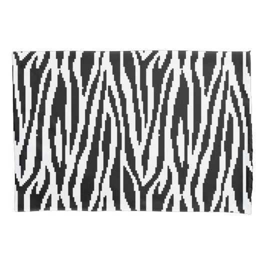 8-bits Pixel Zebra Print Design Patroon Kussensloop (Voorkant)