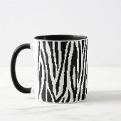 8-bits Pixel Zebra Print Design Patroon Mok (Links)