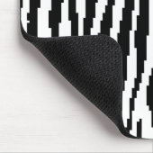 8-bits Pixel Zebra Print Design Patroon Muismat (Hoek)