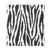 8-bits Pixel Zebra Print Design Patroon Notitieblok (Voorkant)