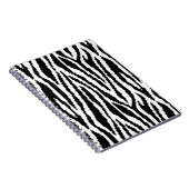 8-bits Pixel Zebra Print Design Patroon Notitieboek (Rechterzijde)