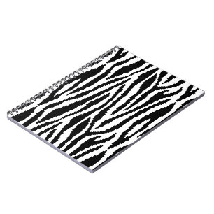 8-bits Pixel Zebra Print Design Patroon Notitieboek