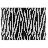 8-bits Pixel Zebra Print Design Patroon Snijplank (Voorkant)