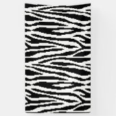 8-bits Pixel Zebra Print Design Patroon Spandoek (Verticaal)